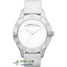 Marc By Marc Jacobs Blade Mbm1200 White Leather Women Watch 2 Years Warranty