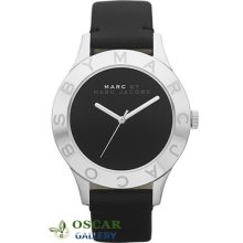 Marc By Marc Jacobs Blade Mbm1205 Women Black Leather Watch 2 Years Warranty