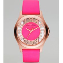 MARC by Marc Jacobs Sunray Dial Watch, Knockout Pink