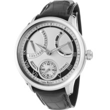 Maurice Lacroix Men's Masterpiece Mechanical Retrograde Silver Dial Bl