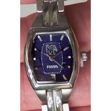Memphis Tigers Fossil Womens Ladies 3 Hand Analog Watch with Date
