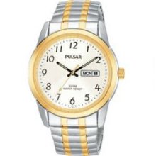 Men`s Pulsar Expansion Collection Two Tone Watch