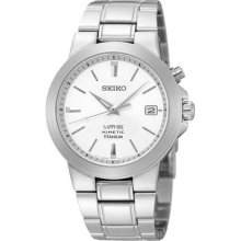 Men Seiko SKA329 Sapphire Titanium Sapphire Silver Dial ...