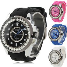 Men's and Women's Silicone Analog 9380 Quartz Wrist Watch (Assorted Colors)