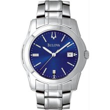 Men's Blue Dial Stainless Steel