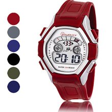 Men's Chronograph PU Digital Wrist Automatic Watch (Assorted Color)