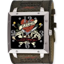 Mens Ed Hardy Warrior Love Kills Watch