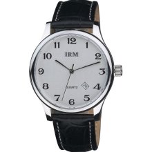 Men's High-Quality and Leather Strap Stainless Steel Watch