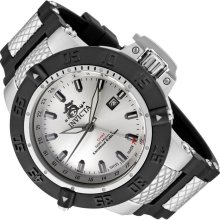 Men's Invicta 0779 Subaqua Noma III GMT Limited Edition Silver Dial Watch