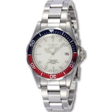 Mens Invicta Pro Diver Quartz White Dial Watch