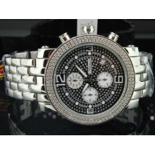 Mens Jojino/jojo/joe Rodeo Diamond Watch Shiny Dial .25 Ct Big Face 46mm Mj-1055