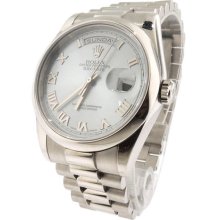 Men's Rolex Oyster Perpetual Day-date 118206 Platinum Automatic Watch