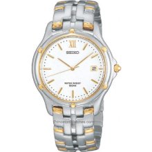 Men's Seiko Le Grand Sport Slc028 Quartz White Dial Two Tone Stainless Watch