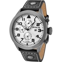 Men's Specialty White Dial Black Calf