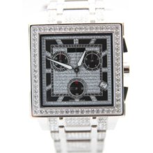 Mens Wittnauer 10b102 Swarovski Krystal Collection Crystal Swiss Watch