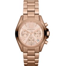 Michael Kors Mid-Size Rose Golden Stainless Steel Bradshaw