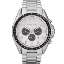 Michael Kors Oversize Men's Bradshaw Watch, Silver Color