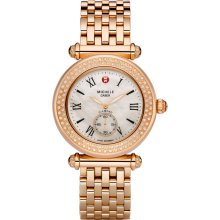 MICHELE 18mm Caber Rosegold Diamond Watch Head - Jewelry