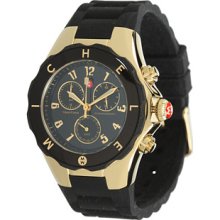 MICHELE MICHELE Tahitian Jelly Bean Large Black Gold Tone