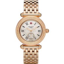 Michele Mww16a000044 Watch Caber Ladies Mop Dial Rose Gold Quartz Movement