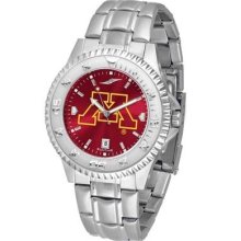 Minnesota Golden Gophers Men's Stainless Steel Dress Watch