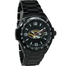 Missouri Tigers Stainless Steel Warrior Watch - Black