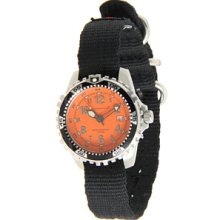 Momentum Women's 1M-Dv01o8b M1 Orange Dial Black Re-Ply Nylon Dive Watch