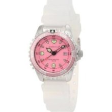 Momentum Womens 1M-DV01R1T M1 Pink Dial Transparent Silicone Rubber