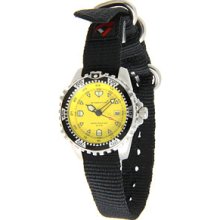 Momentum Women's 1M-Dv01y8b M1 Yellow Dial Black Re-Ply Nylon Dive Watch