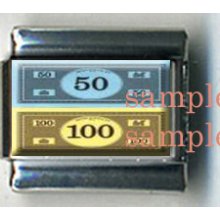 Monopoly Money Game 9mm Photo Italian Charms Links For Modular Bracelets