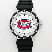 Montreal Canadiens Option Sport Watch with Rubber Strap LogoArt
