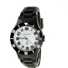 Monument Unisex Black Jelly Interchangeable Fashion Watch