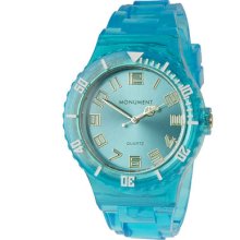Monument Unisex Blue Jelly Interchangeable Eye Catching Watch
