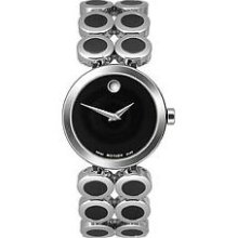 Movado Ono Moda Ceramic Inserts Black Museum Dial Women's watch #0606094