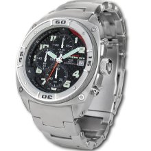 MTM Special Ops Mens Predator Titanium Watch - Silver Bracelet - Carbon Fiber Dial - MTM-PRST