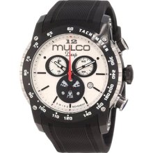 Mulco MW1-29878-021 White Dial Black Silicone Strap Unisex Watch ...