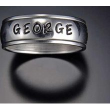 Name Rings Stainless Steel Jewelry For Men, Women, Boys and Girls