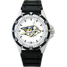 Nashville Predators Option Watch with Rubber Strap LogoArt