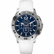 Nautica Chronograph White Resin Mens Watch N16568G