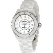 NEW Chanel J12 White Ceramic 38mm Diamond Dial Automatic Watch -