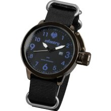New Infantry Military Army Force Navy Blue Quartz Watch With 3 Ring N