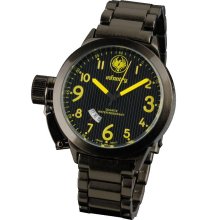 New Infantry Military Army Force Black Stainless Steels Quartz Moon Y