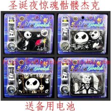 New Jack Skellington watch Wristwatches and purses Wallet 10pcs/lot