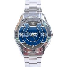 Nfl Indianapolis Colts Stainless Steel Analogue Menâ€™s Watch