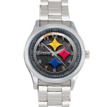 Nice pittsburgh steelers logo Style Personalized Watch stainless band Nice - Black - Metal