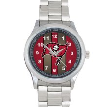 Nice tampa bay buccaneers logo Style Sport Watch stainless steel band nice watch - Silver - Stainless Steel