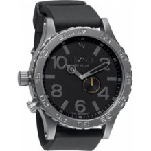 Nixon 51-30 Black Dial Rubber Mens Watch A058680