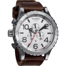 Nixon 51-30 Chronograph Silver Dial Mens Watch A1241113