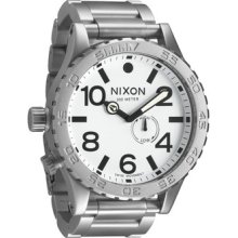 Nixon 51-30 Tide Watch Sanded Steel/white