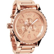 Nixon The 51-30 Chrono Watch All Rose Gold One Size For Men 21256738101